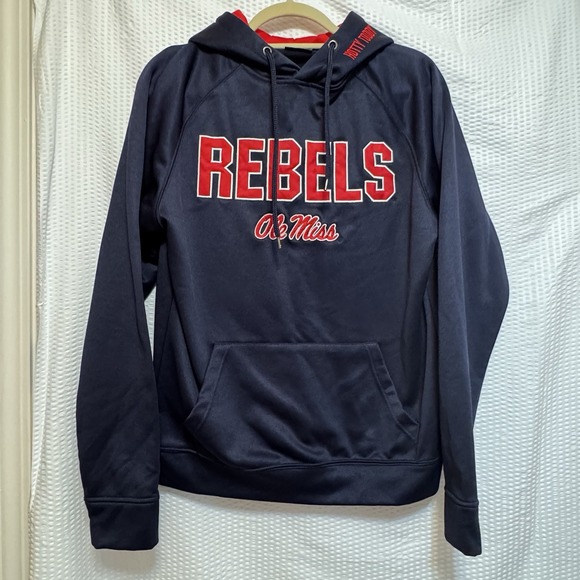 OLE‎ MISS REBELS, HOTTY TODDY Embroidered Hoodie Unisex Small *See Pictures - Picture 1 of 9